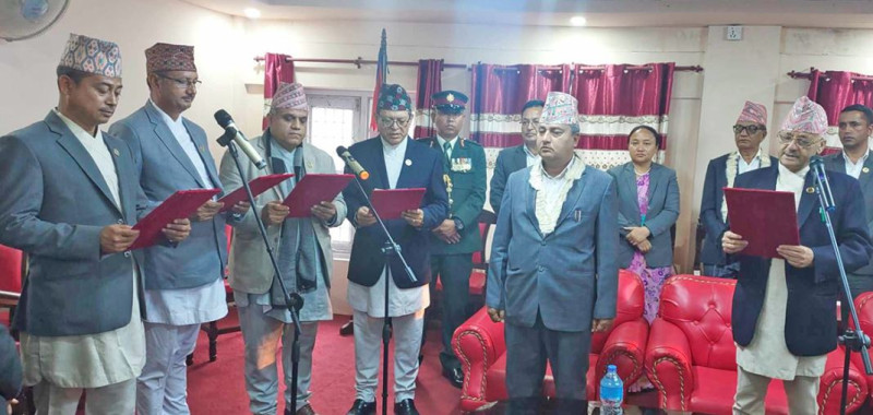 बागमतीमा मन्त्रिपरिषद् विस्तार, एमालेका चार मन्त्रीले लिए शपथ 